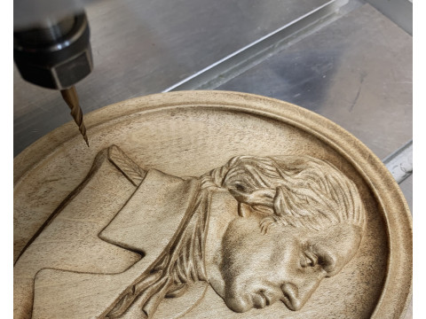 George Washington portrait - bas-relief for CNC router or 3D printer 3D Принт Модель