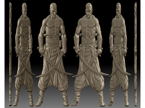 Ukrainian cossack bas-relief for CNC router or 3D printer 3D Принт Модель