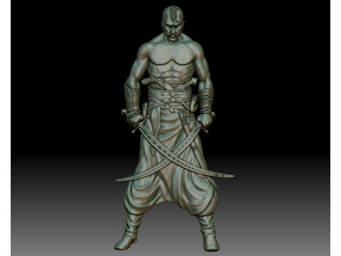 Ukrainian cossack bas-relief for CNC router or 3D printer 3D Принт Модель