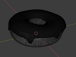 blue donut 3D 模型