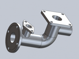 flange pipe 3Dプリントモデル