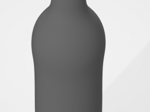 pre-hollowed beer bottle 1 plain 3d print model 3D Принт Модель