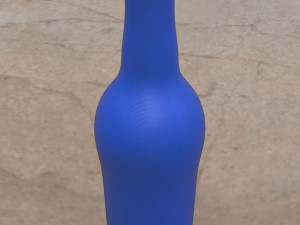pre-hollowed beer bottle 1 plain 3d print model 3D Принт Модель