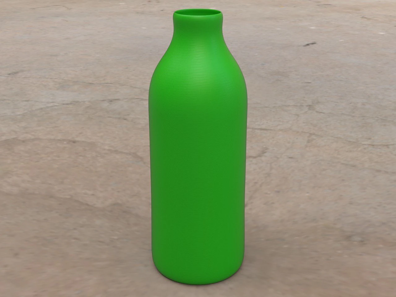 pre-hollowed bottle 1 plain 3D Print Model .c4d .max .obj .3ds .fbx .stl .blend 