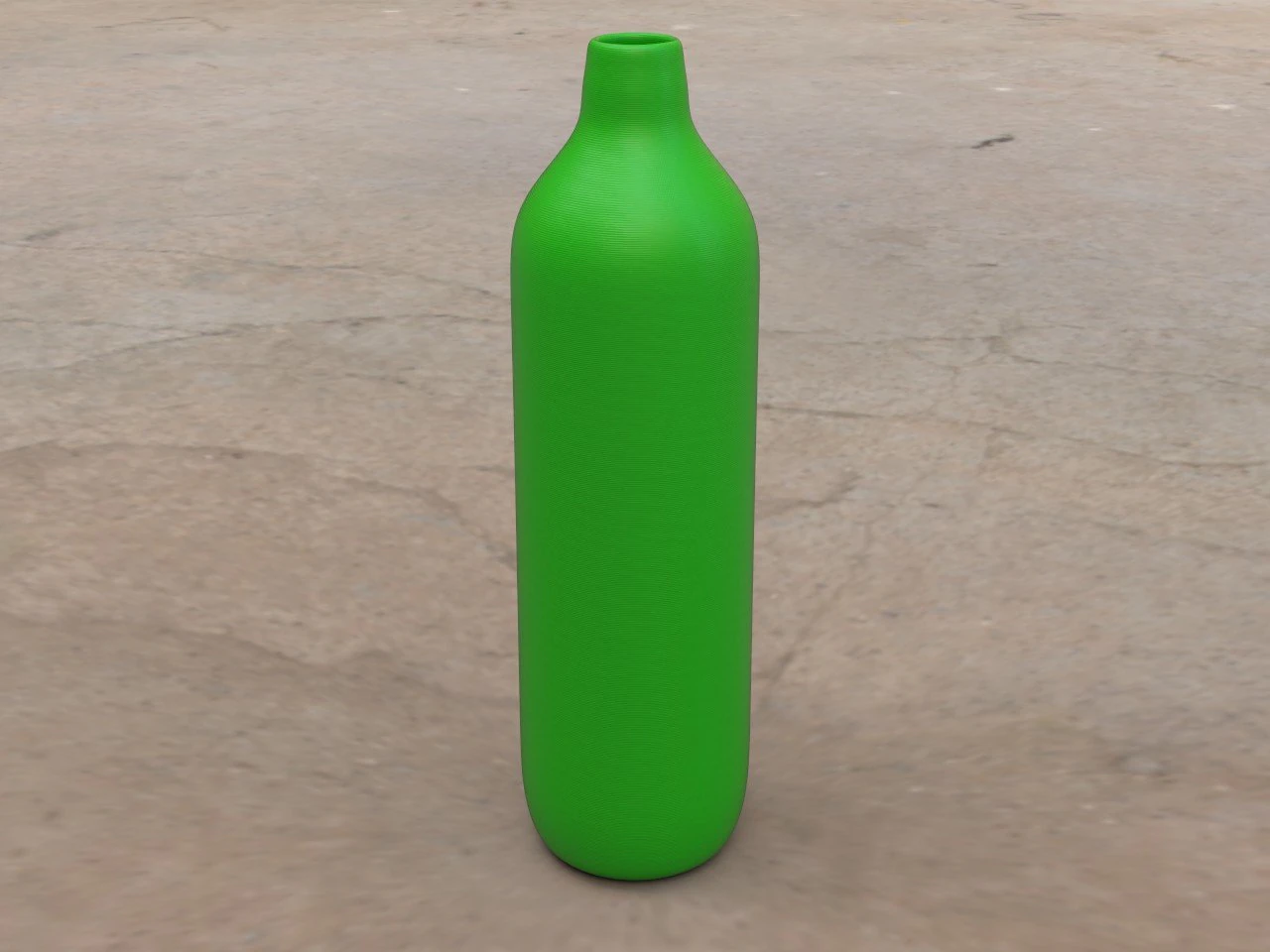 pre-hollowed bottle 2 plain 3D Print Model .c4d .max .obj .3ds .fbx .stl .blend 