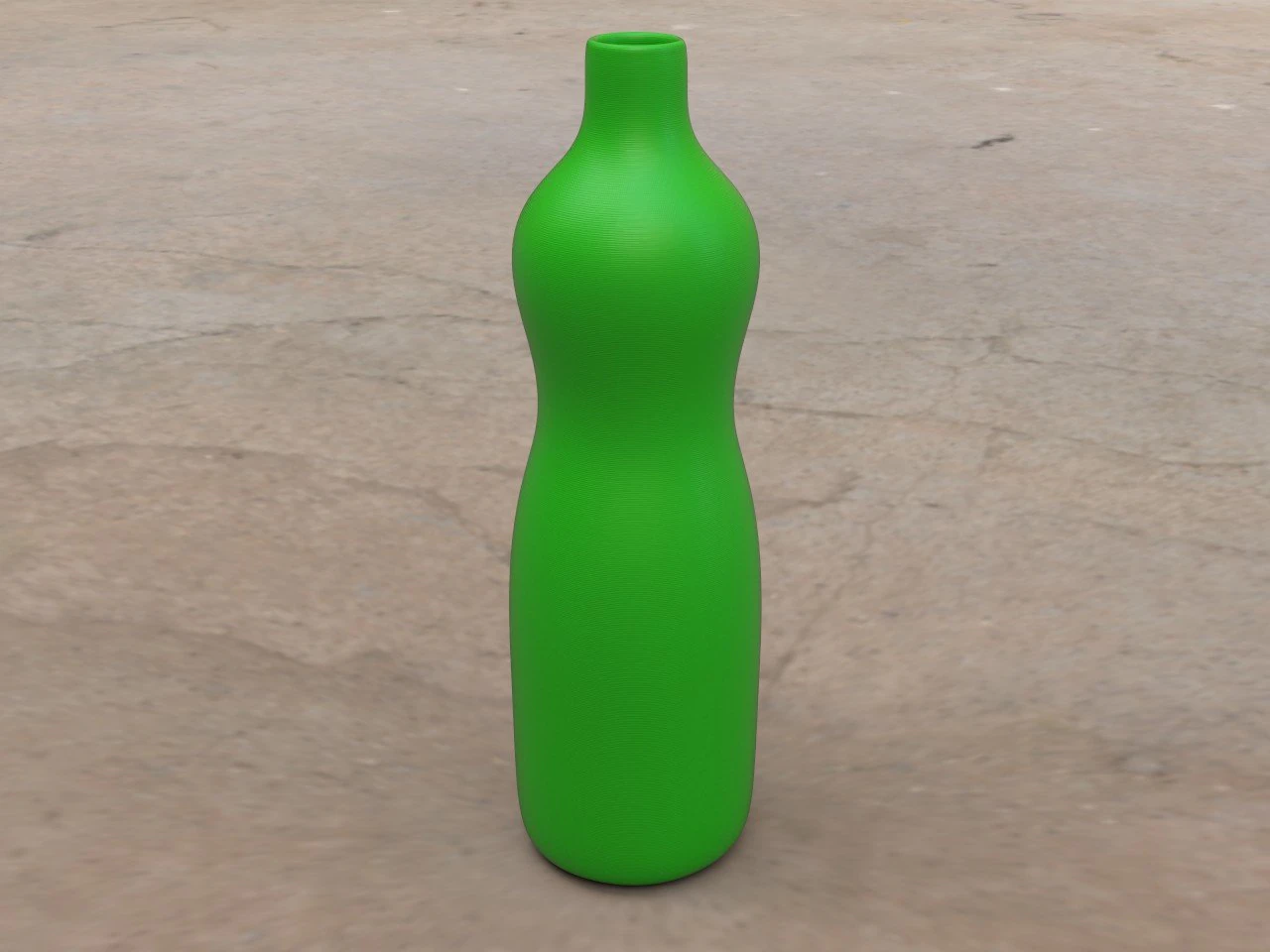 pre-hollowed bottle 4 plain 3D Print Model .c4d .max .obj .3ds .fbx .stl .blend 
