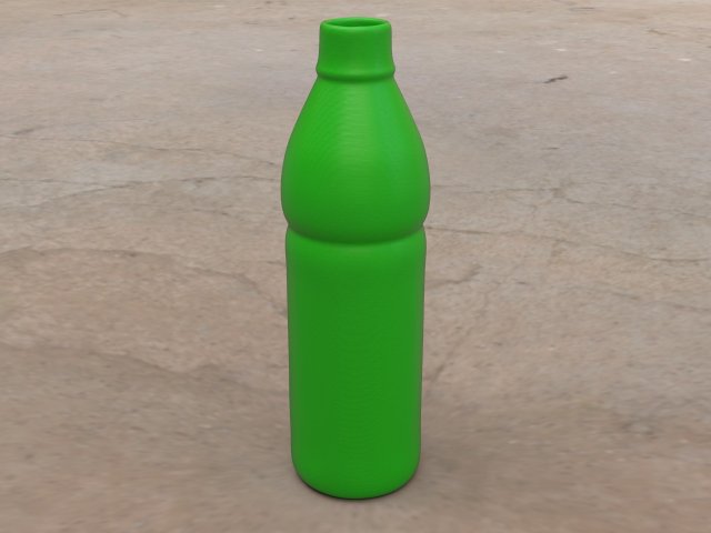 pre-hollowed bottle 6 plain 3D-Druckmodell .c4d .max .obj .3ds .fbx .stl .blend 