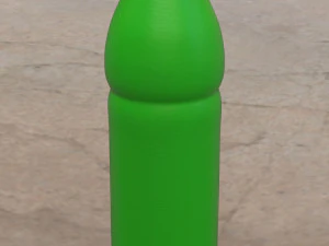 pre-hollowed bottle 6 plain 3D Print Model