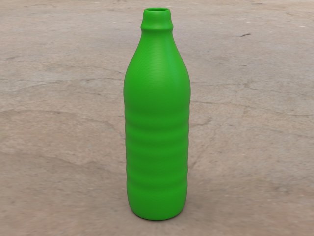 pre-hollowed bottle 7 plain 3D Print Model .c4d .max .obj .3ds .fbx .lwo .lw .lws