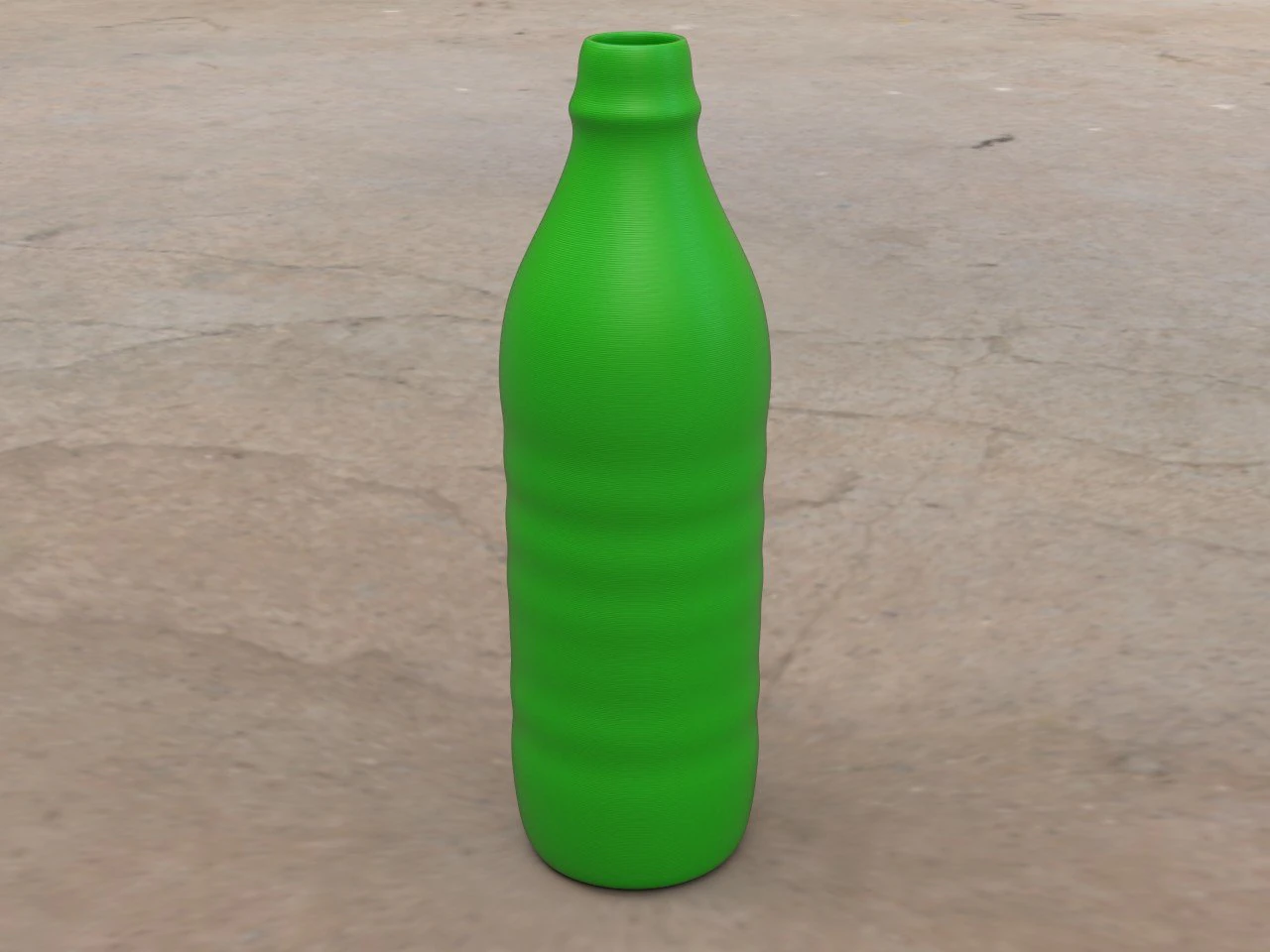 pre-hollowed bottle 7 plain 3D Print Model .c4d .max .obj .3ds .fbx .stl .blend 