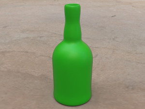 pre-hollowed bottle 8 plain 3D Принт Модель
