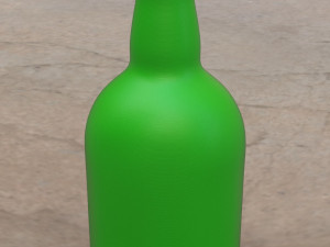 pre-hollowed bottle 8 plain 3D Принт Модель