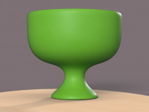 pre-hollowed bowl 1 plain 3D Print Model