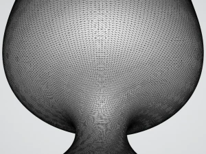 pre-hollowed bowl 1 plain 3D Print Model