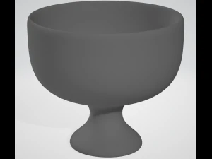 pre-hollowed bowl 1 plain 3D Print Model