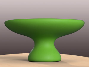 pre-hollowed bowl 3 plain 3D Print Model