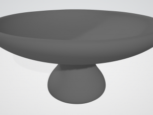 pre-hollowed bowl 3 plain 3D Принт Модель