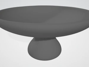 pre-hollowed bowl 3 plain 3D Print Model