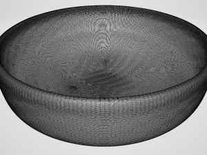 pre-hollowed bowl 5 plain 3D Baskı Modeli