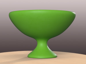 pre-hollowed bowl 7 plain 3D Принт Модель