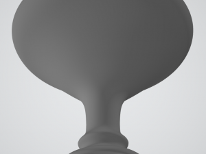 pre-hollowed bowl 9 plain 3D-Druckmodell