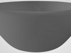 pre-hollowed bowl 10 plain 3D Baskı Modeli
