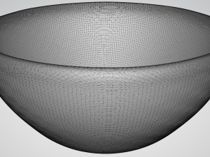 pre-hollowed bowl 10 plain 3D Baskı Modeli