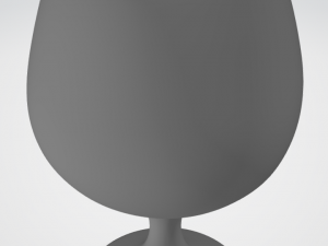 pre-hollowed brandy 2 plain 3D-Druckmodell