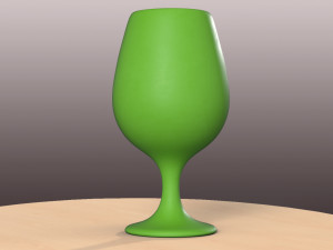pre-hollowed burgundy 2 plain 3D Принт Модель