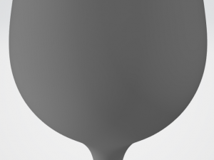 pre-hollowed burgundy 2 plain 3D Принт Модель