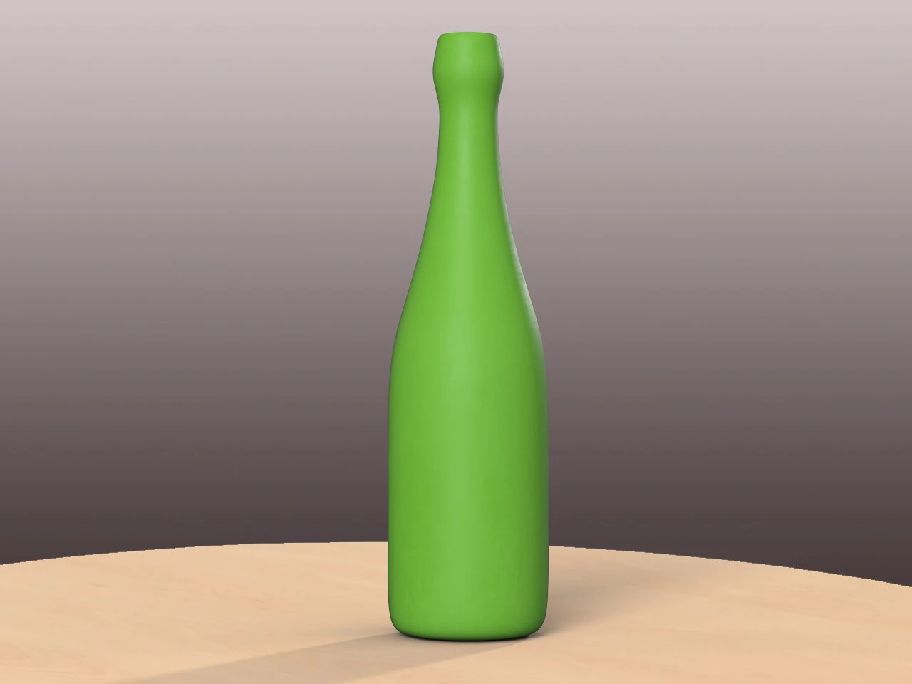 pre-hollowed cabernet bottle plain 3D Print Model .c4d .max .obj .3ds .fbx .stl .blend 