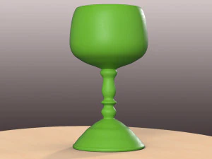 あらかじめ空洞になっている聖杯 1 プレーン 3Dプリントモデル