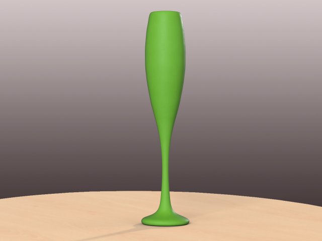 pre-hollowed champagne flute 1 plain 3D Принт Модель .c4d .max .obj .3ds .fbx .stl .blend 