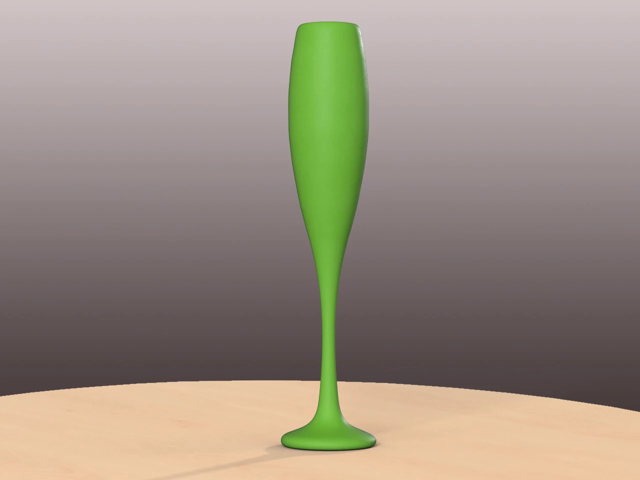 pre-hollowed champagne flute 1 plain 3D Print Model .c4d .max .obj .3ds .fbx .stl .blend 