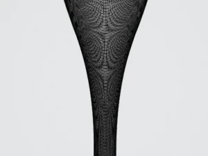 pre-hollowed champagne flute 1 plain 3D Print Model