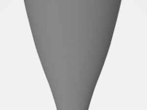 pre-hollowed champagne flute 1 plain 3D Принт Модель