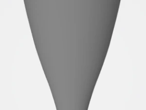 pre-hollowed champagne flute 1 plain 3D Print Model