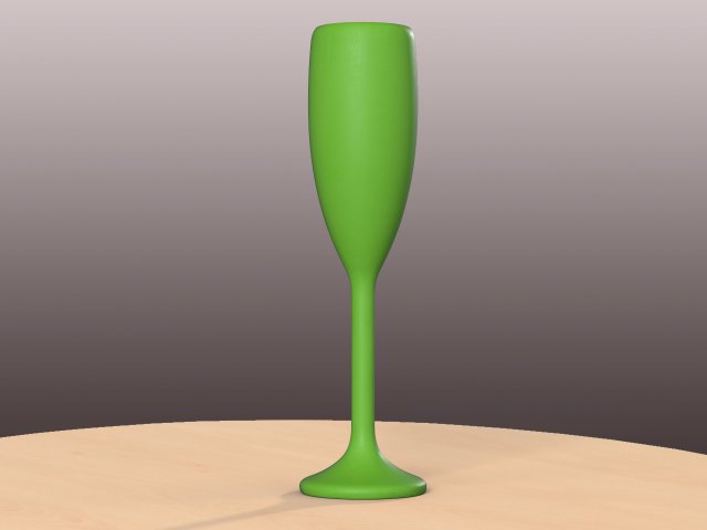 pre-hollowed champagne flute 2 plain 3D Принт Модель .c4d .max .obj .3ds .fbx .stl .blend 