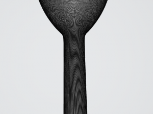 pre-hollowed champagne flute 2 plain 3D Принт Модель