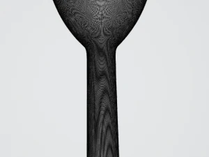 pre-hollowed champagne flute 2 plain 3D Print Model