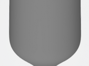 pre-hollowed champagne flute 3 plain 3D Принт Модель