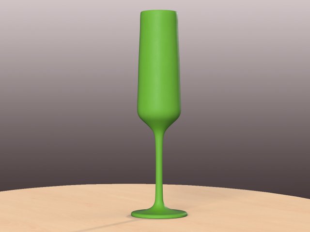 pre-hollowed champagne flute 3 plain 3D Принт Модель .c4d .max .obj .3ds .fbx .stl .blend 