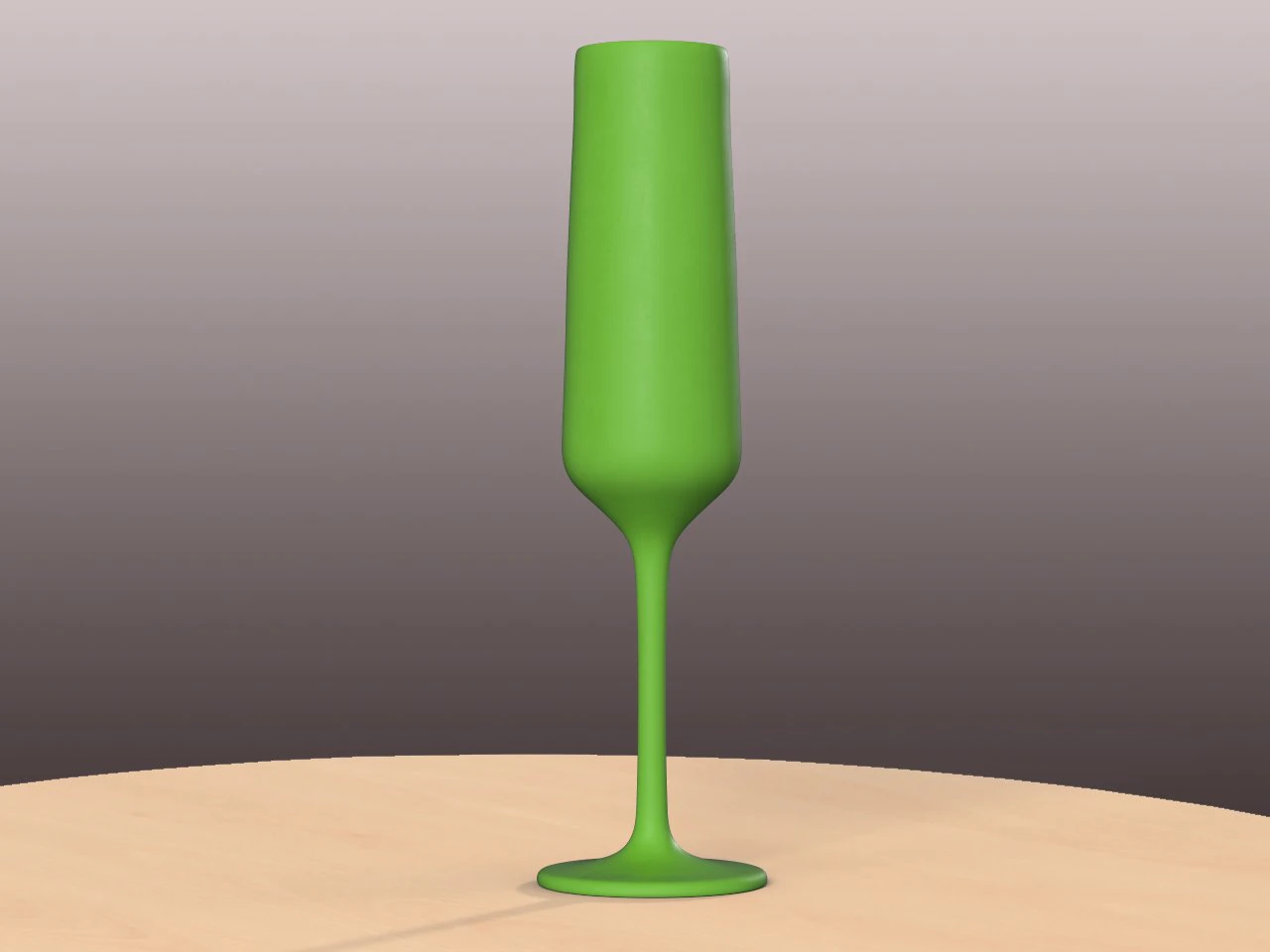 pre-hollowed champagne flute 3 plain 3D Print Model .c4d .max .obj .3ds .fbx .stl .blend