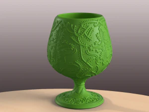 предварительно выдолбленный бокал для коньячного шара 1 декоративный 3D Принт Модель