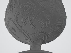 pre-hollowed cognac balloon glass 1 ornamental 3D-printmodel
