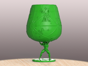 pre-hollowed snifter glass 1 atlas 3d print model Modèles 3D en vedette