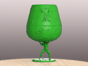 bicchiere da cicchetto pre-svuotato 1 modello di stampa 3d atlante Modello di stampa 3D