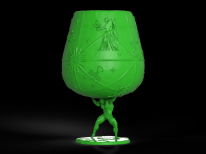 pre-hollowed snifter glass 1 atlas 3d print model Modèles 3D en vedette