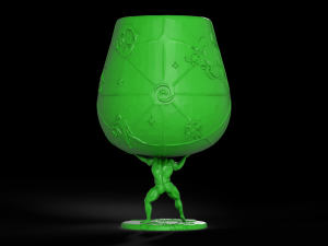 pre-hollowed snifter glass 1 atlas 3d print model Modèles 3D en vedette
