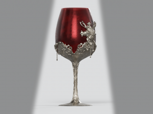 resident evil village lady dimitrescu wine glass 3D Print Model